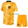 Maillot de Supporter Pays-Bas Domicile Coupe du Monde 2022 Pour Enfant